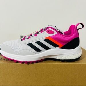 Adidas Women’s Zoysia Spikeless Golf Shoes, Grey/Lucid Fuchsia - HP2156